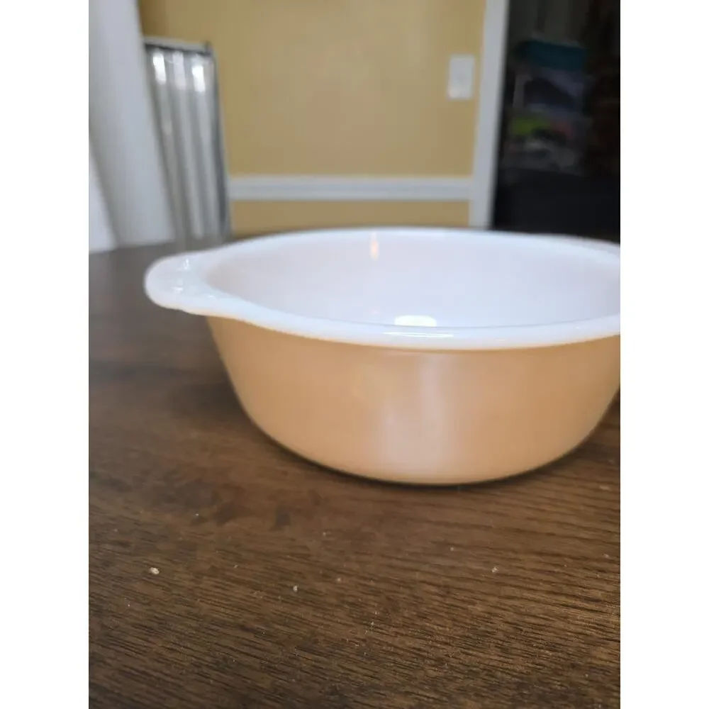 Anchor Hocking FIRE-KING PEACH LUSTER 1½ QUART CASSEROLE Dish‎ 433 Vintage